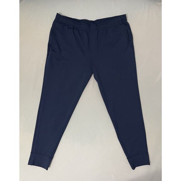 Rhone Pants Mens XXL Navy Every Day Joggers Tapered Drawstring‎ Athletic - Picture 1 of 6